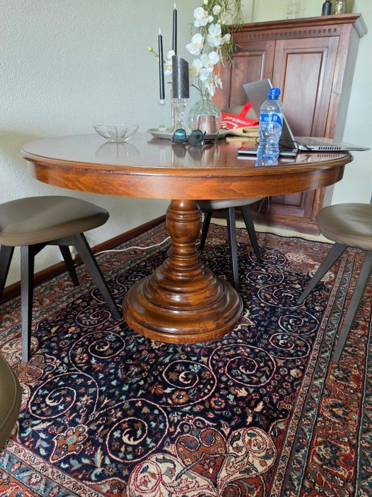 Handgeknoopt Kirman Perzisch tapijt – 160  240 cm, Huis en Inrichting, Ophalen, Gebruikt, Blauw, 150 tot 200 cm