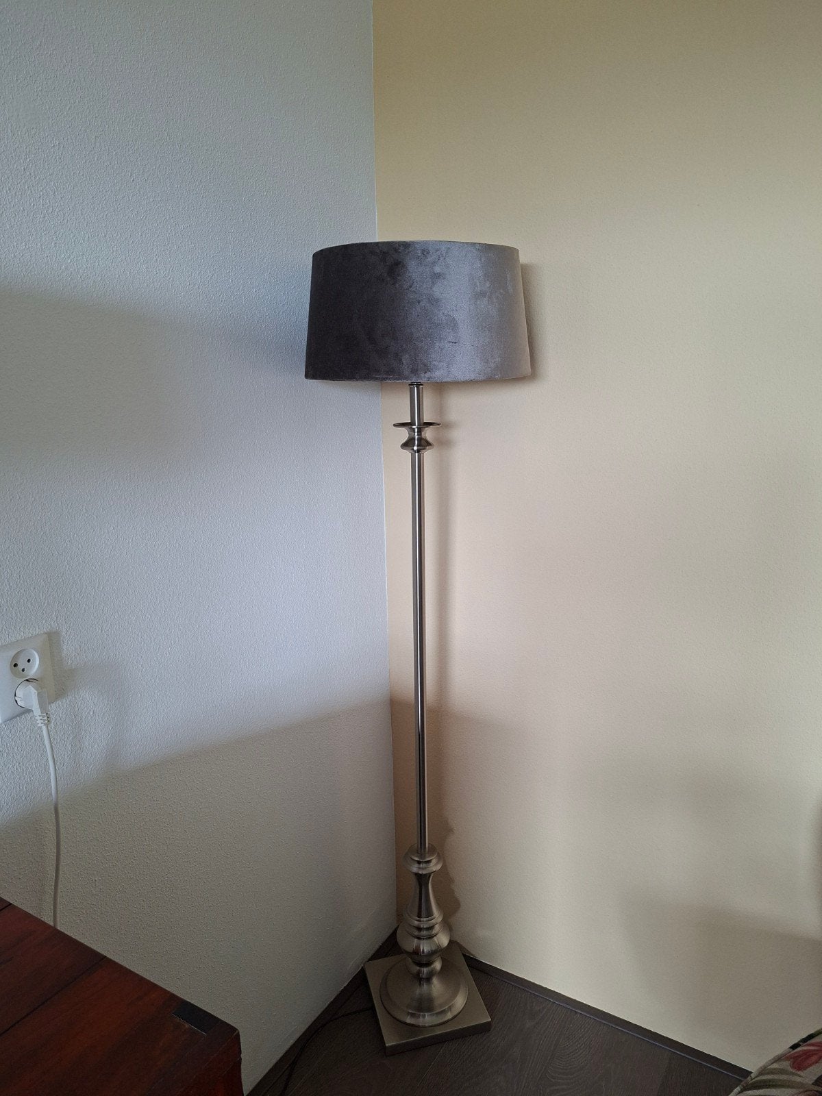 Staande schemerlamp, Ophalen, E27 (groot), Zo goed als nieuw, Metaal