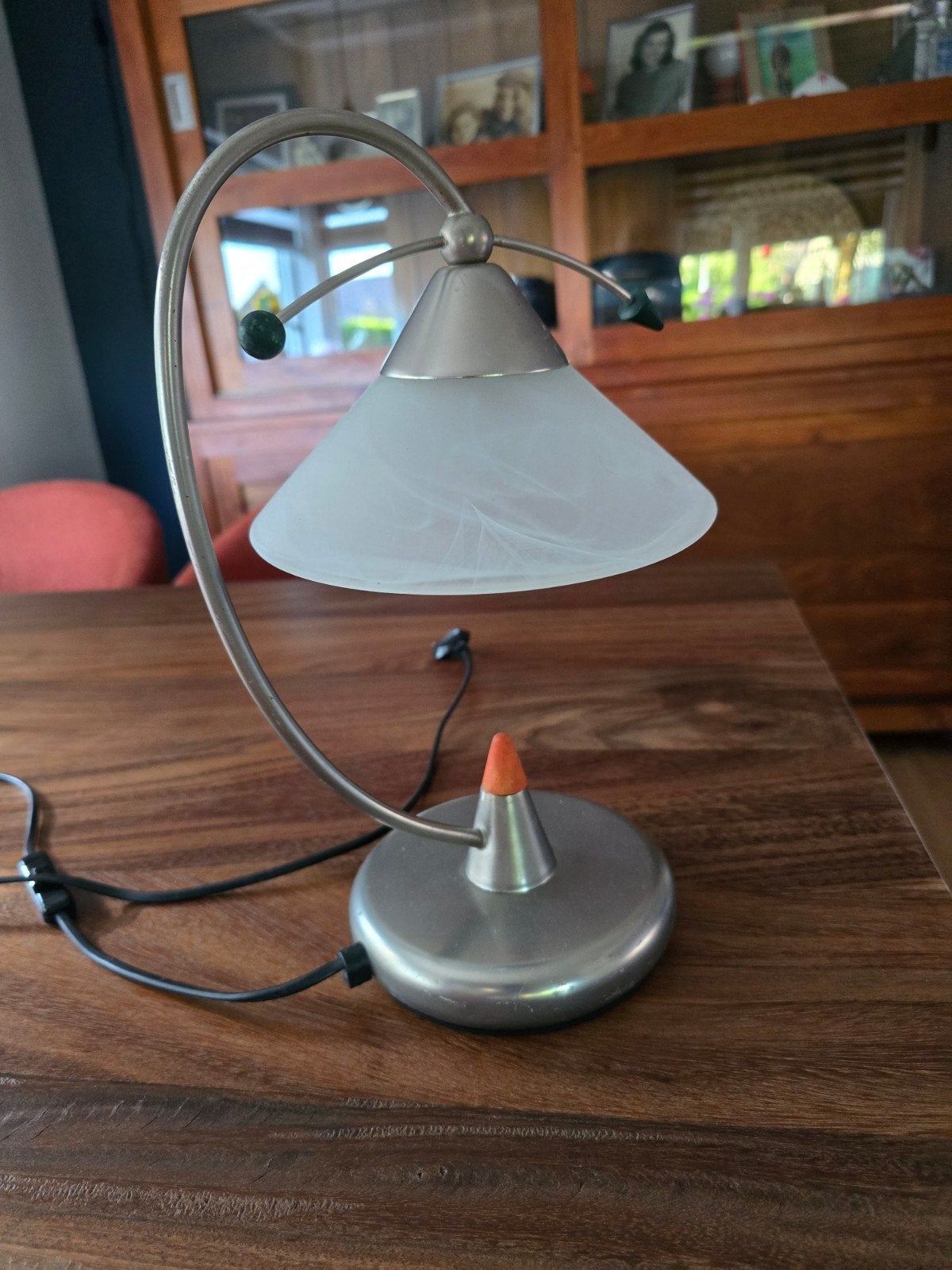 Vintage lampje, Ophalen, Hout, Vintage