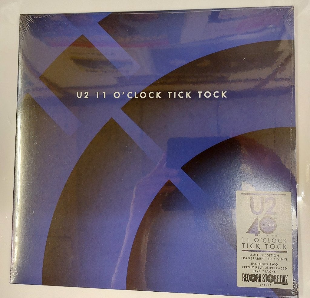 U2 BLAUW VINYL GESEALED 11 o clock tick tock 12 INCH 2020, Speciale editie, 12 inch, Nieuw in verpakking, Verzenden