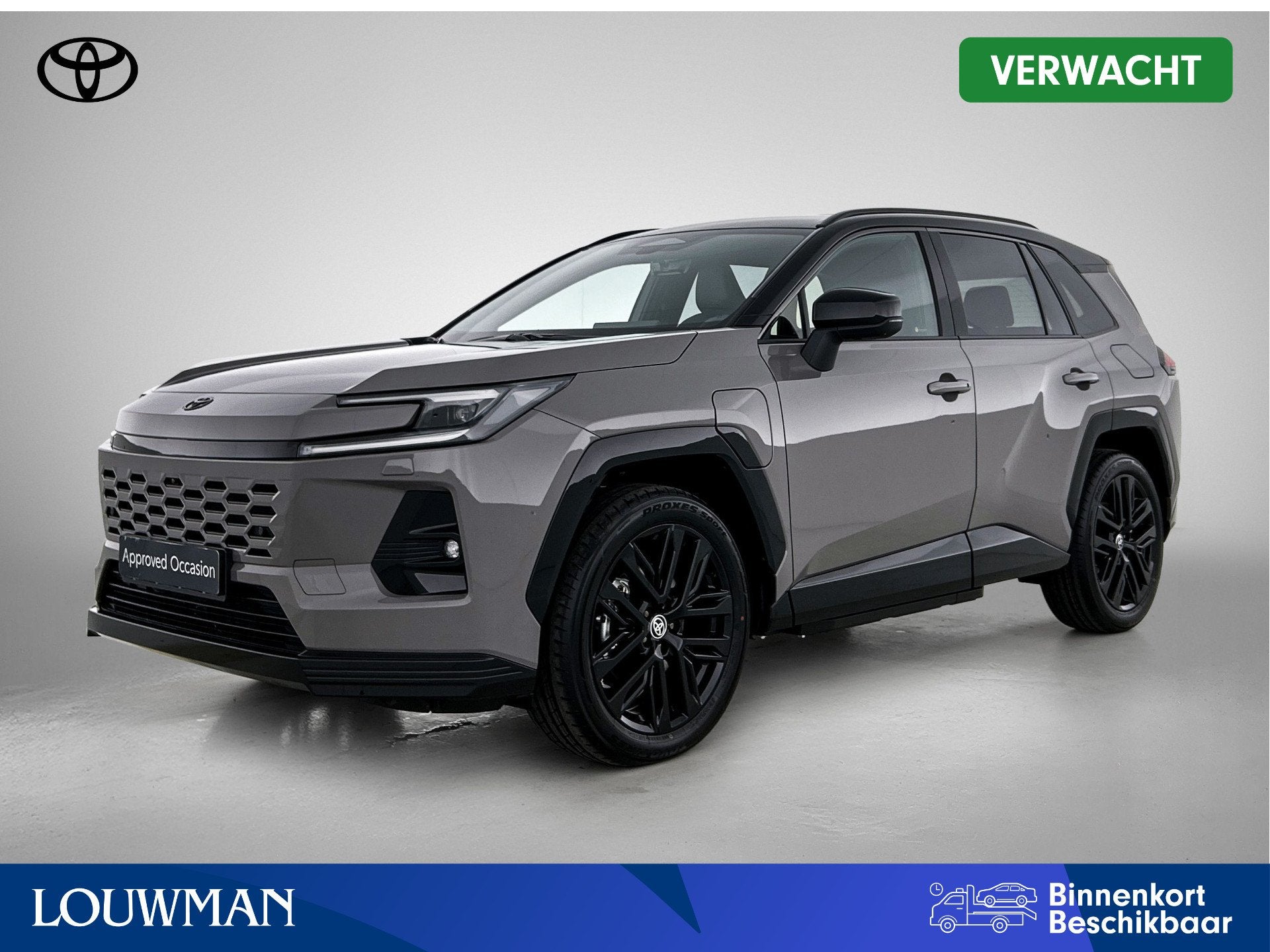 Toyota RAV4 2.5 Plug-in Hybrid 270 First Edition | BTW voert, Auto's, Gebruikt, Zwart, 4 cilinders, Hybride Elektrisch/Benzine