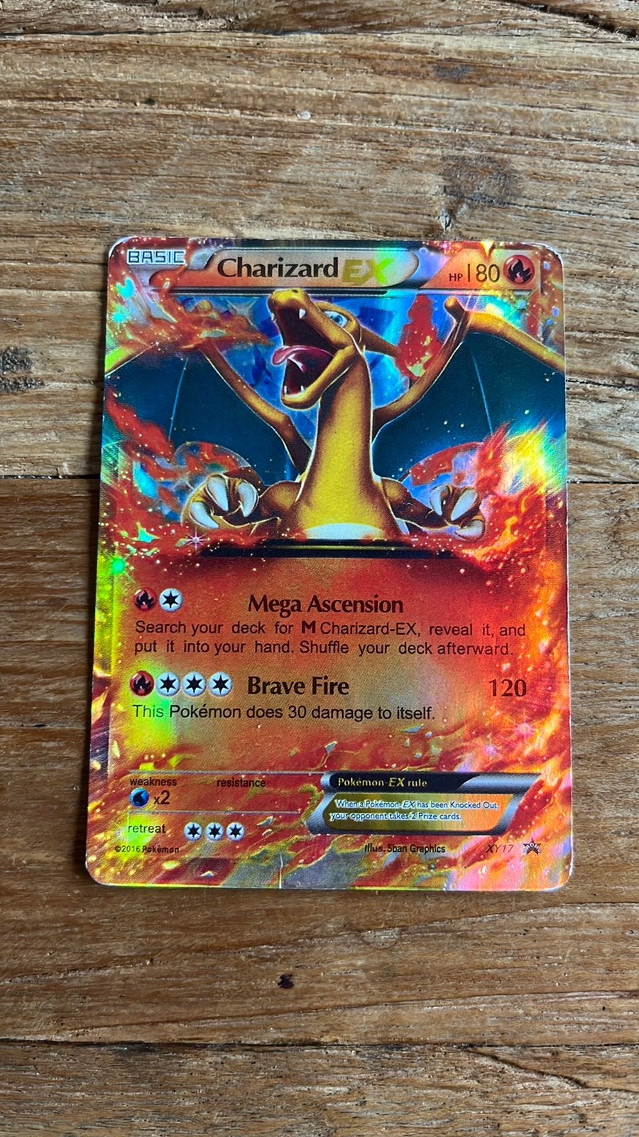Charizard ex, Ophalen of Verzenden, Zo goed als nieuw