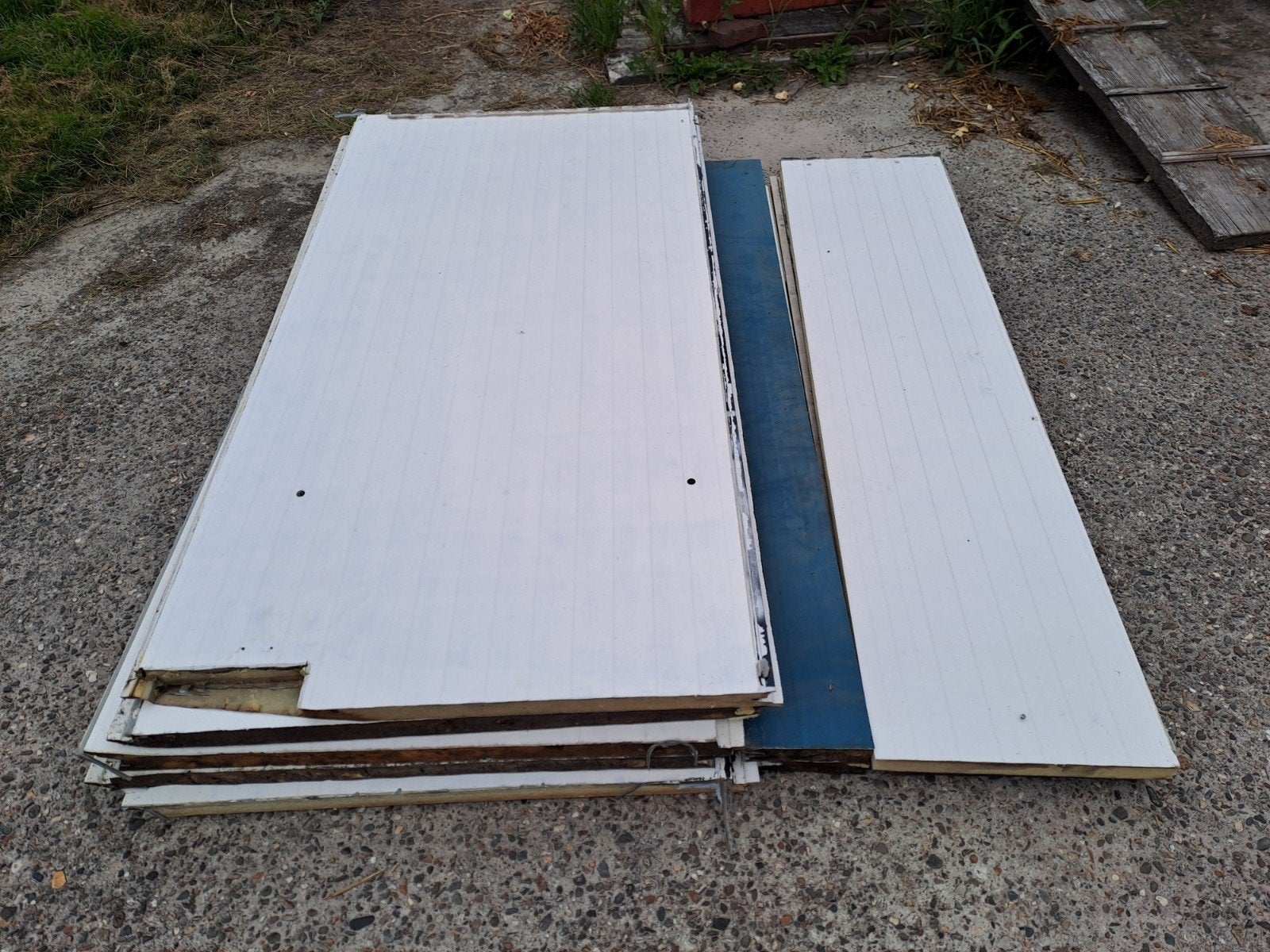 Ca 10 m2 gebruikte sandwichpanelen, Doe-het-zelf en Verbouw, Platen en Panelen, Ophalen, Gebruikt