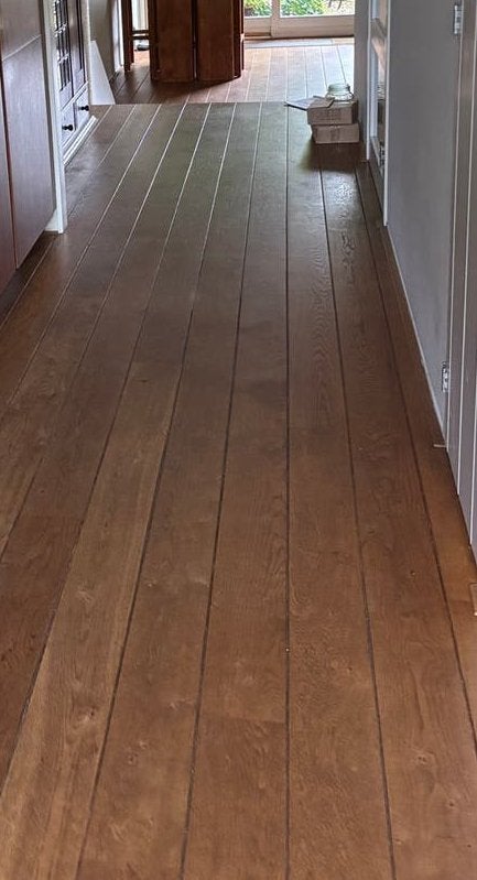 31m2 massief houten parketvloer, Gebruikt, 10 m² of meer, 10 tot 30 cm, Hout
