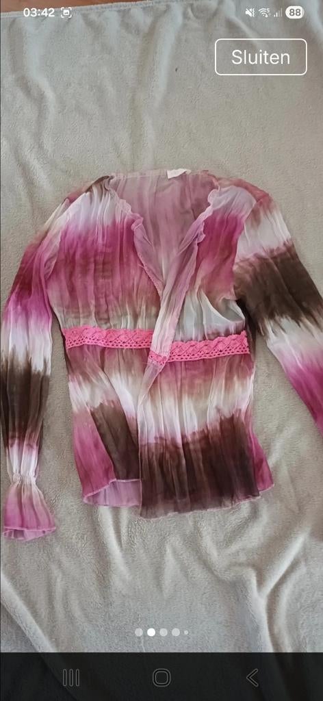 Mooi gekleurd iets doorzichtig blouse vestje, maat M, Kleding | Dames, Maat 38/40 (M), Overige kleuren, Ophalen of Verzenden, Evita