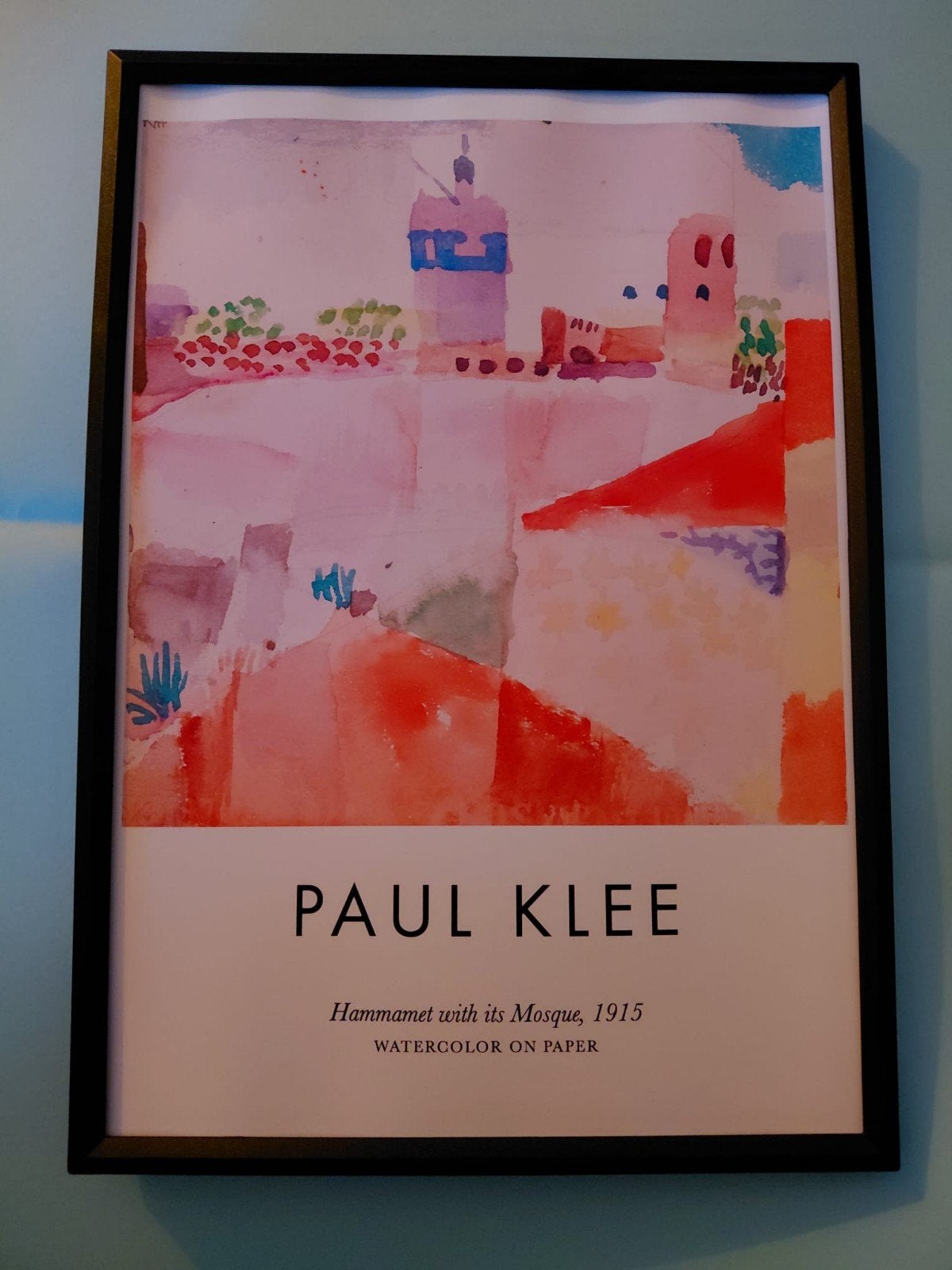 Paul Klee - Hammamet with its Mosque, 1915 - Ingelijst, Papier/karton, Ophalen of Verzenden, Ingelijst, Print