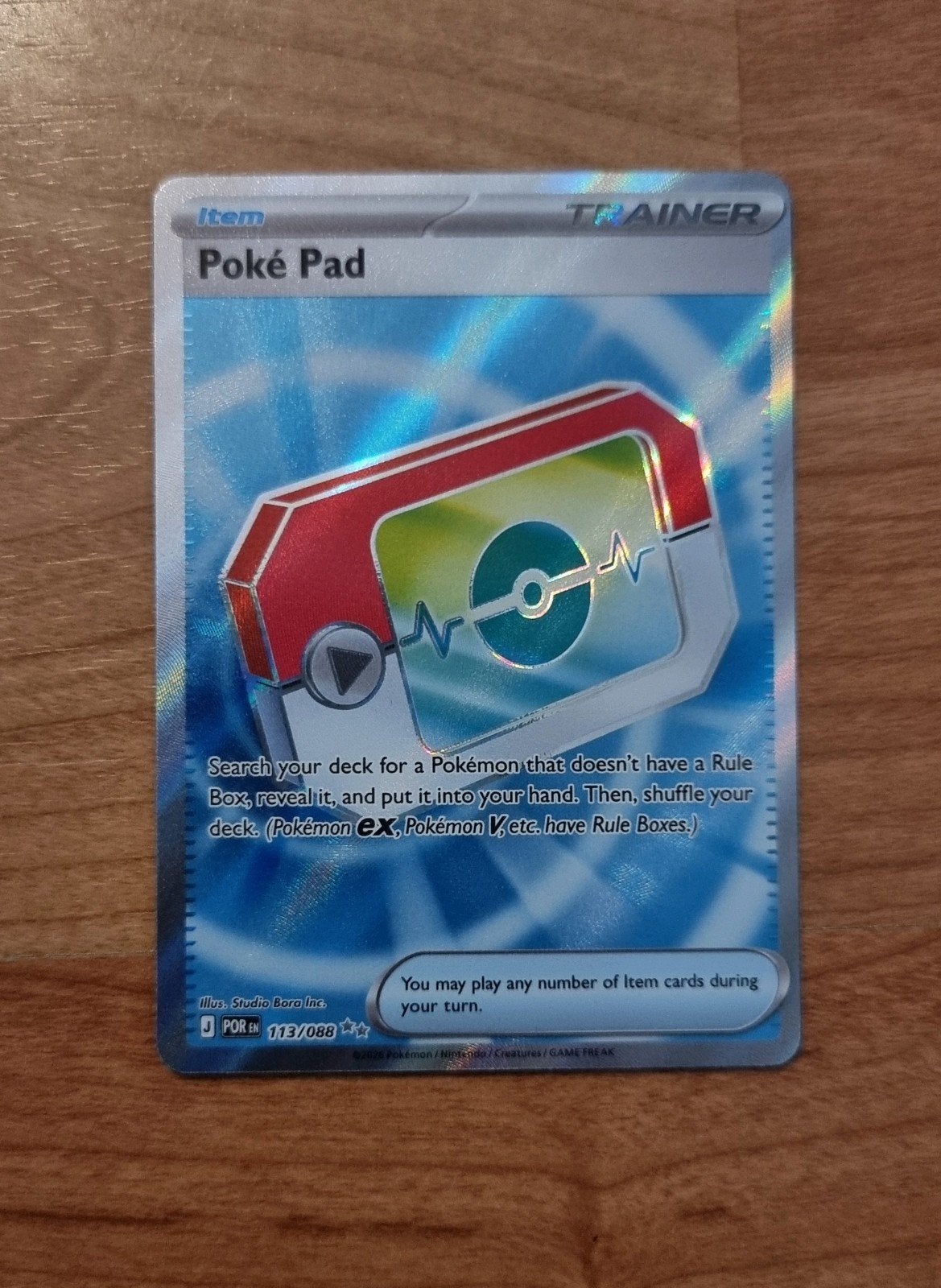 Poké Pad 113/088 Perfect Order - MINT, Ophalen, Zo goed als nieuw