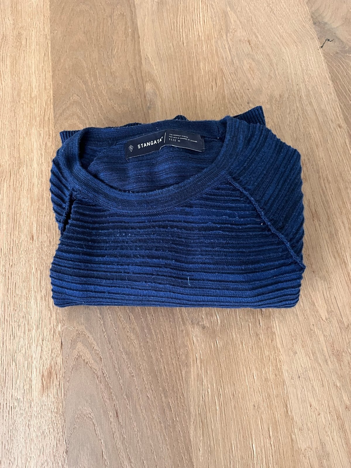Stangata Blauwe Heren Trui Maat M, Ophalen of Verzenden, Zo goed als nieuw, Maat 48/50 (M), Blauw