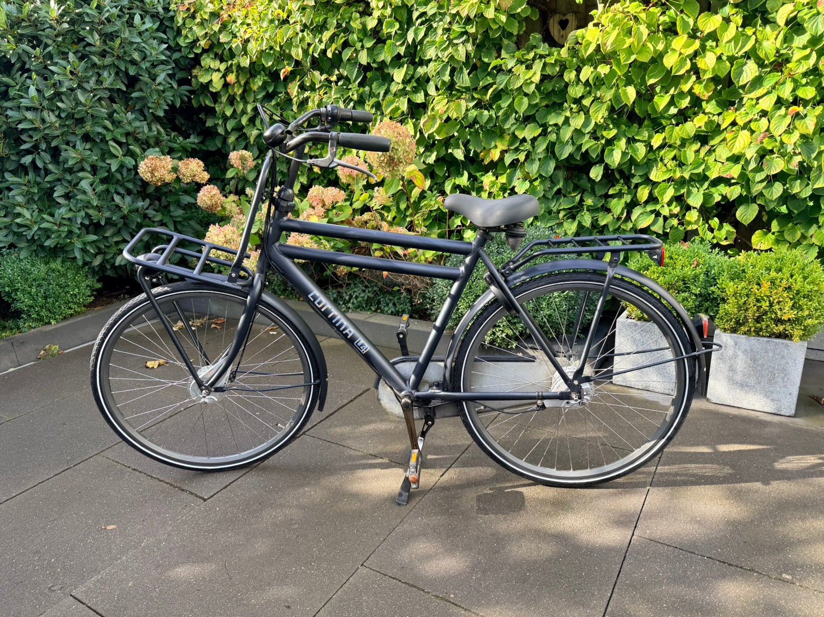 Cortina U4 heren transportfiets 28 inch, Gebruikt, Versnellingen, Schijfrem, 53 tot 57 cm