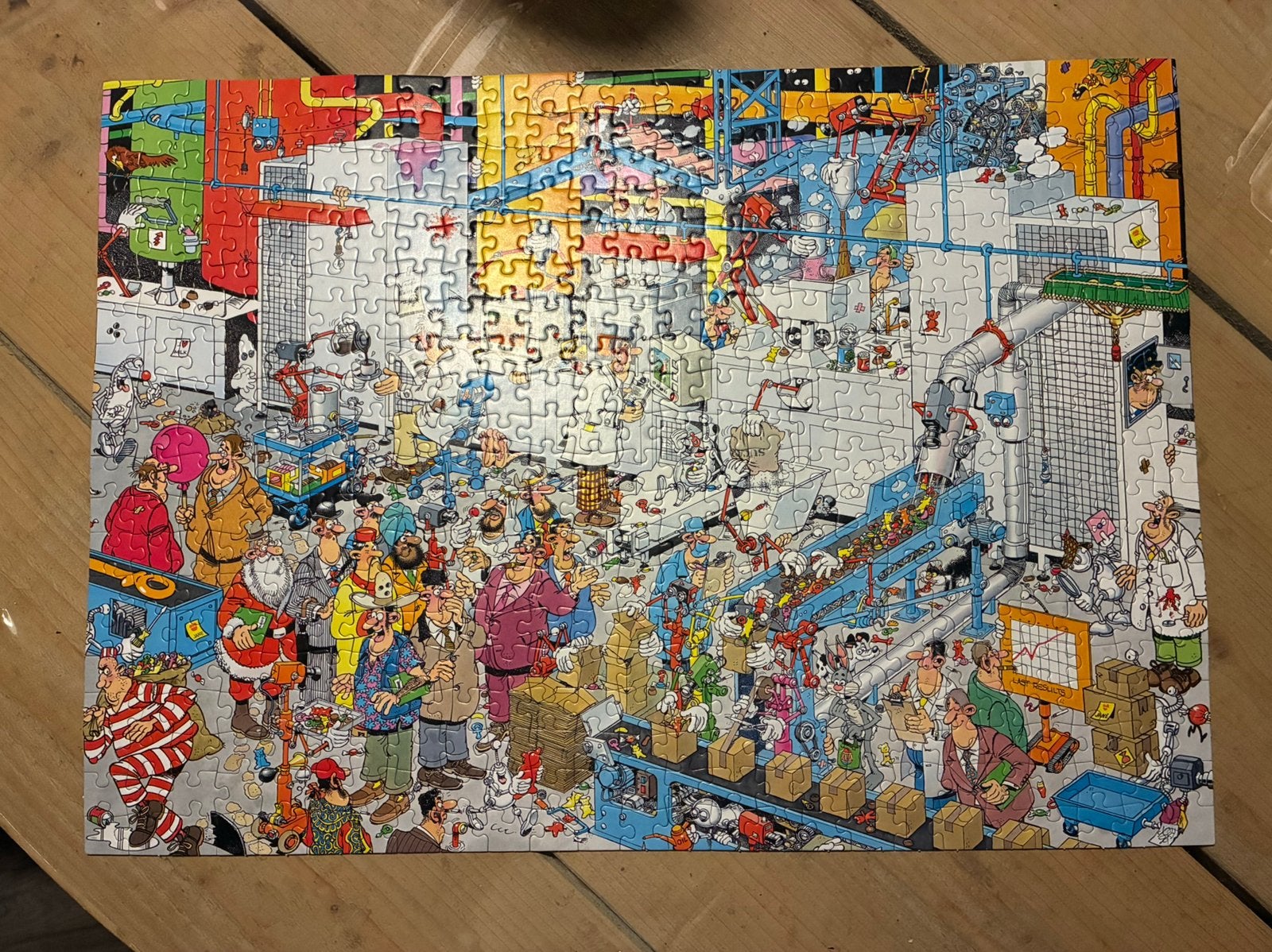 Van Haasteren puzzel Snoepfabriek, Hobby en Vrije tijd, Ophalen of Verzenden, 500 t/m 1500 stukjes, Zo goed als nieuw