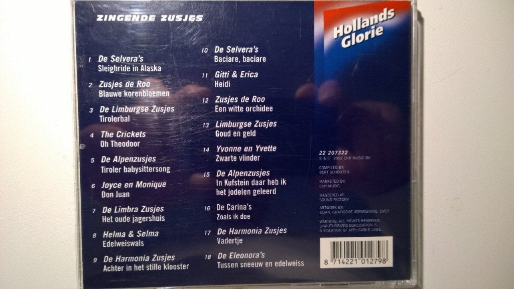 Zingende Zusjes (Hollands Glorie), Ophalen of Verzenden, Zo goed als nieuw, Nederlandstalig, Album