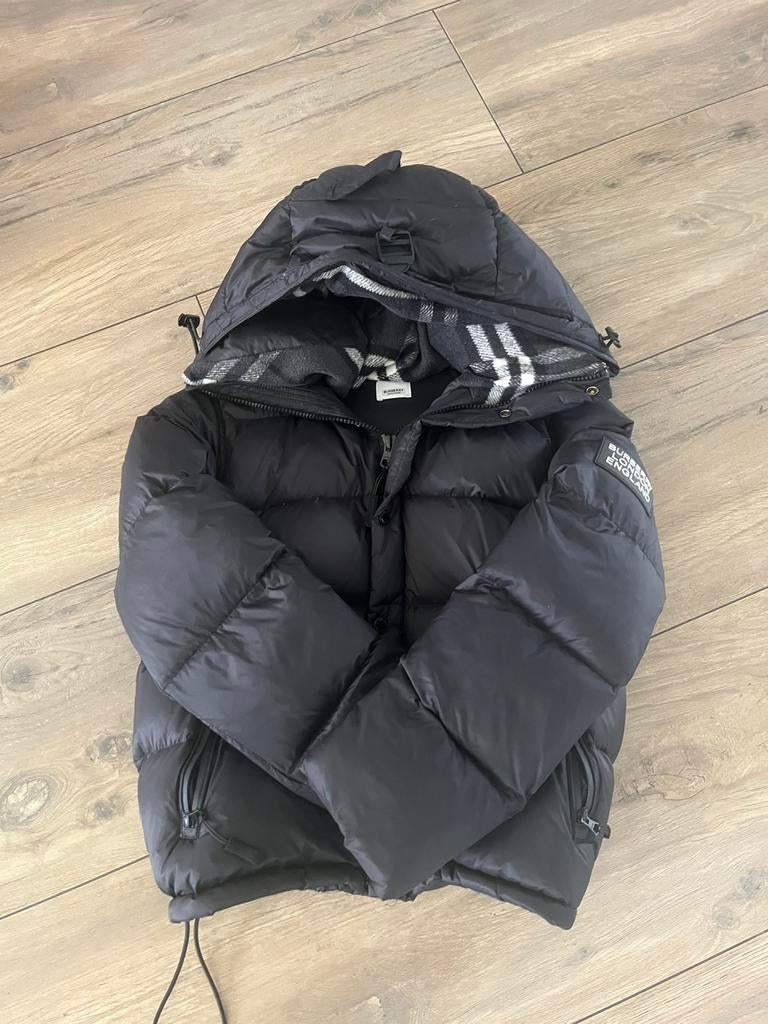 Burberry jas, Verzenden, Zo goed als nieuw, Maat 46 (S) of kleiner, Zwart