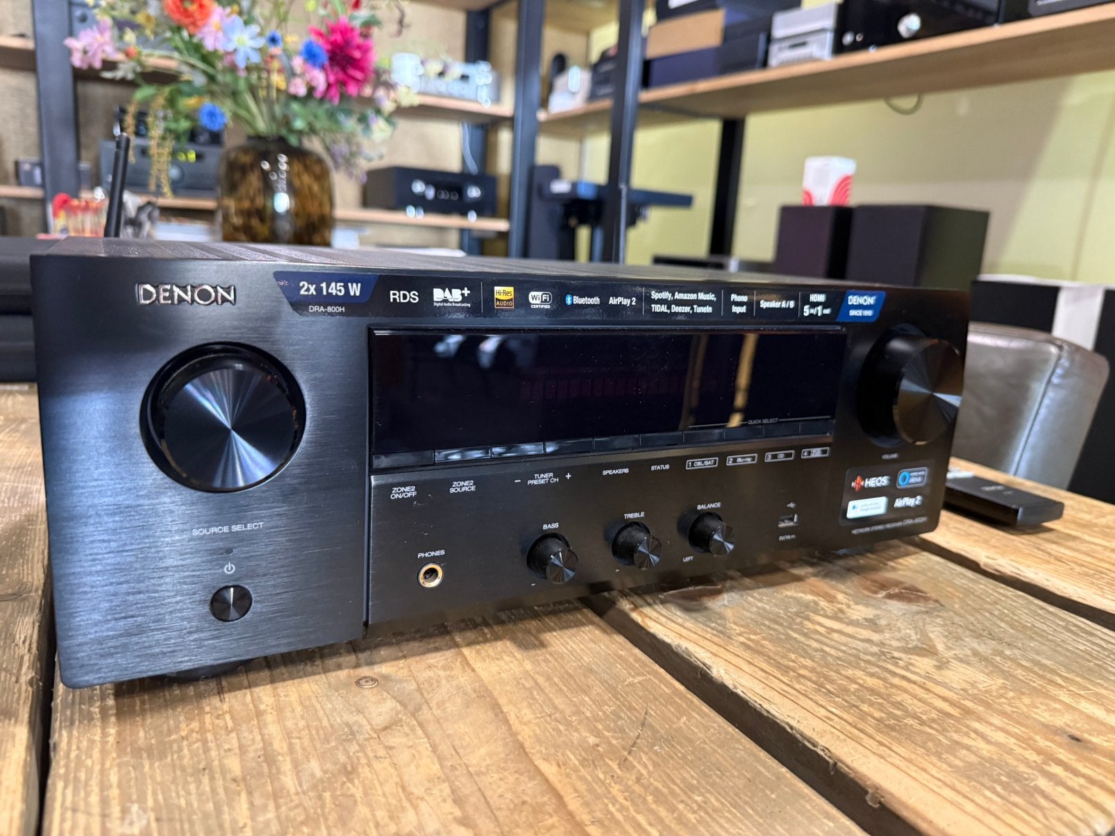 Denon DRA-800H, Ophalen, Zo goed als nieuw, 120 watt of meer, Denon