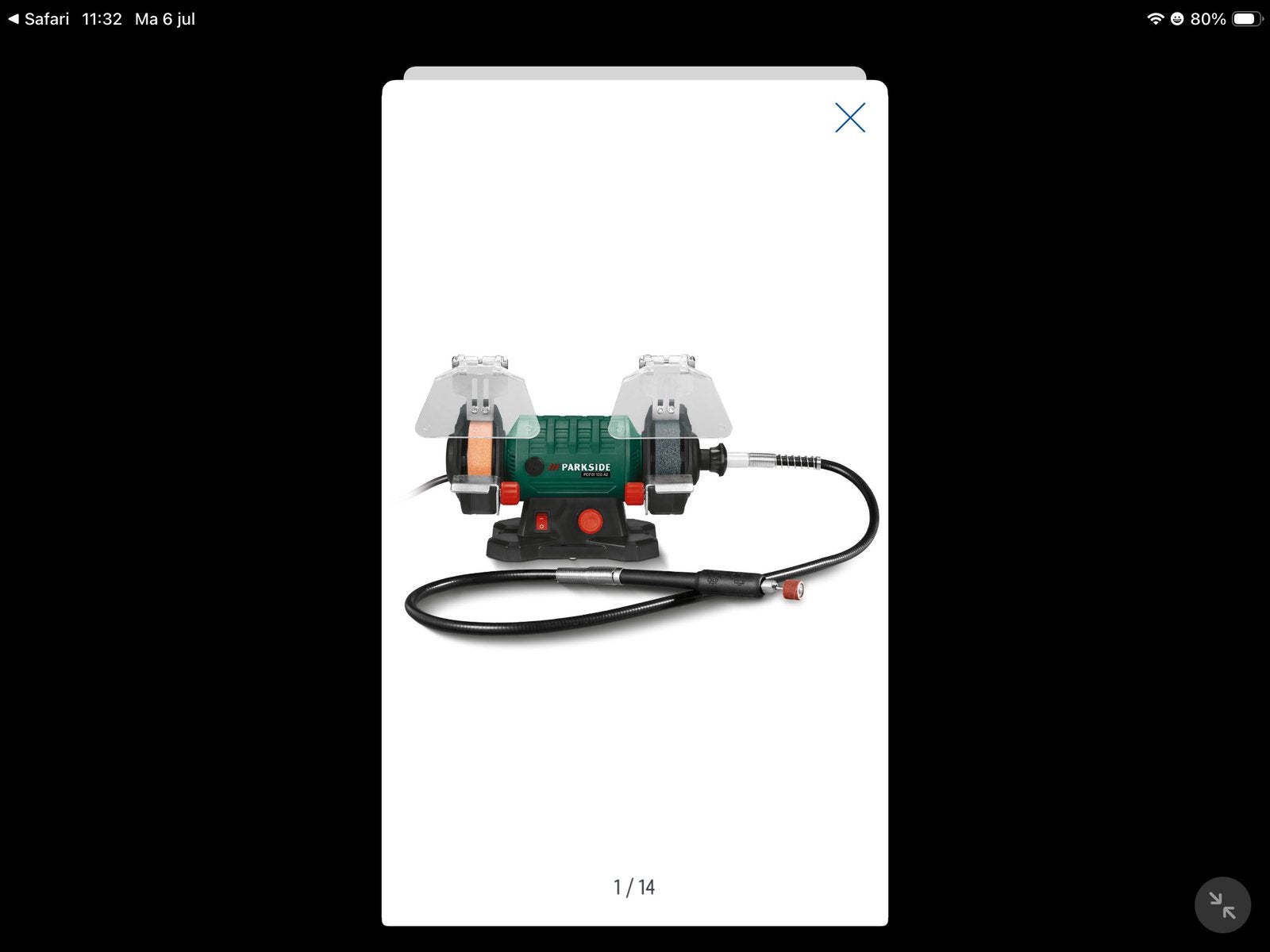Slijpmachine voor de kleine scherpslijpers. Parkside., Ophalen, Zo goed als nieuw, Minder dan 700 watt, Werkbankslijpmachine