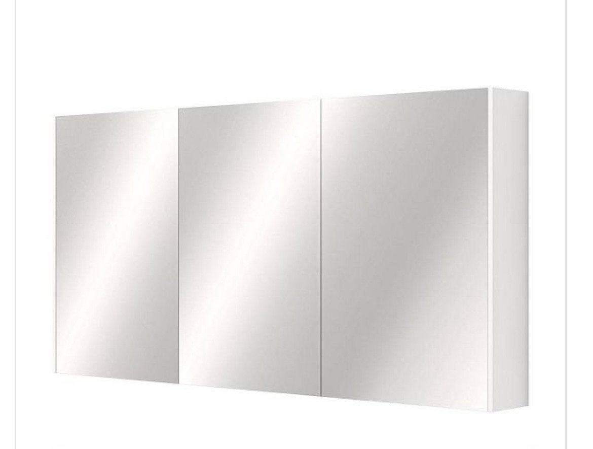 Bellanti Zita spiegelkast 140x70cm - 3 deuren, binnenkant gr, Ophalen, Nieuw, 125 cm of meer, Minder dan 100 cm