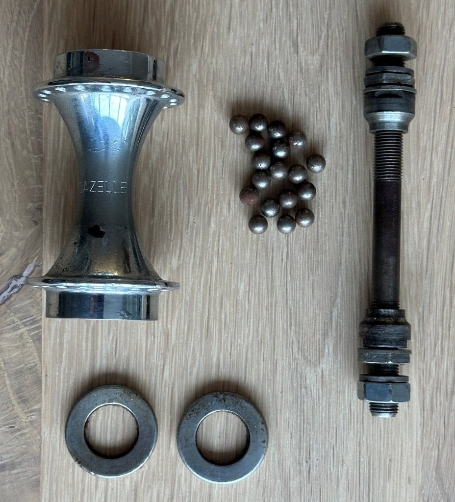 Gazelle voornaaf uit 1975 voor oldtimer Gazelle fietsen, Wiel, Gebruikt, Staal, Ophalen of Verzenden