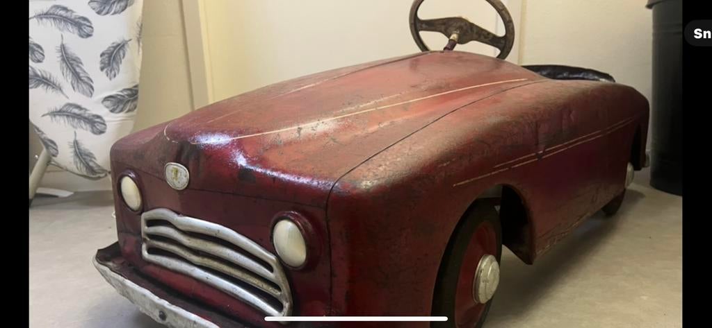 Zeldzame Eureka simca sport trapauto antiek rare pedalcar, Ophalen