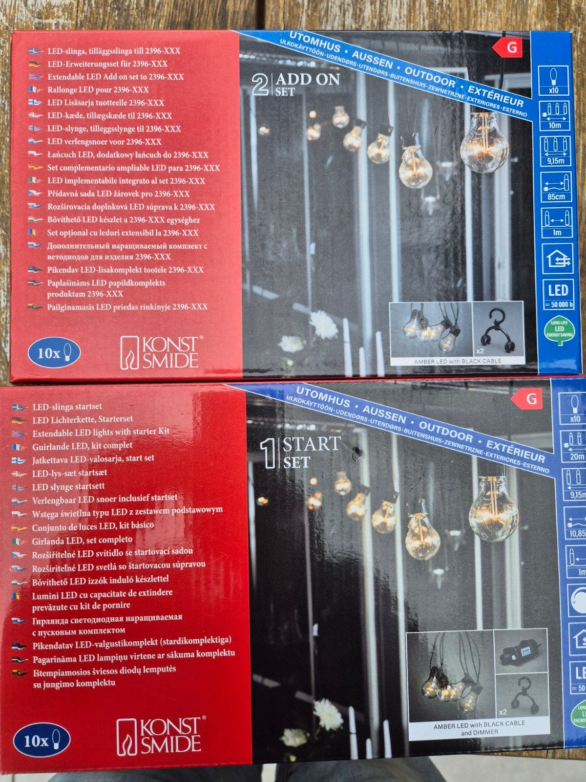Konst Smide LED Lichtslinger Startset & Uitbreidingsset, Ophalen of Verzenden, Nieuw