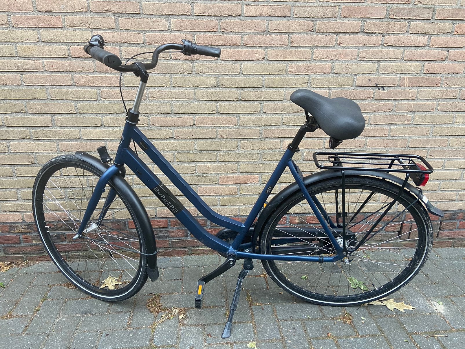 Burgers, 3 versnellingen, damesfiets, blauw., Fietsen en Brommers, Fietsen | Dames | Damesfietsen, Gebruikt, Versnellingen, 56 cm of meer