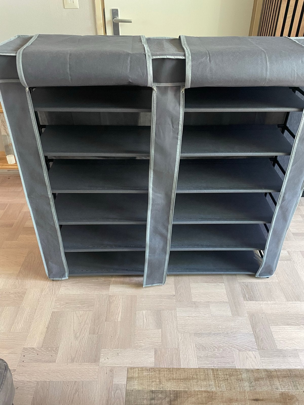 Schoenenkast 106x114x30 cm - Grijs, Ophalen of Verzenden, Nieuw