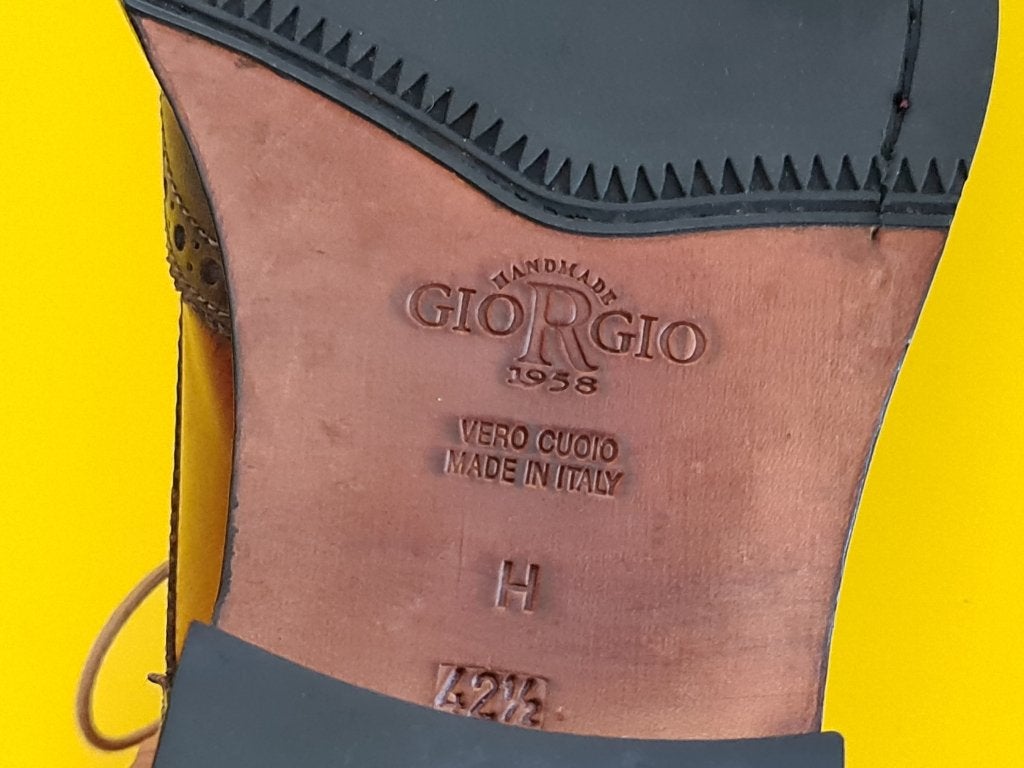Giorgio half Hoog schoenen met Cognac kleur maat 42/5, Ophalen, Bruin, Giorgio, Zo goed als nieuw