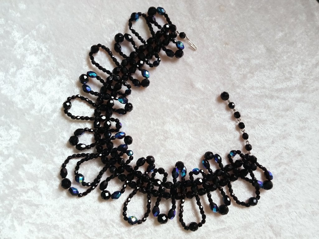 Mooi Breed Gitten Collier uit de 70er Jaren van vorige eeuw, Verzenden, Overige materialen, Ketting