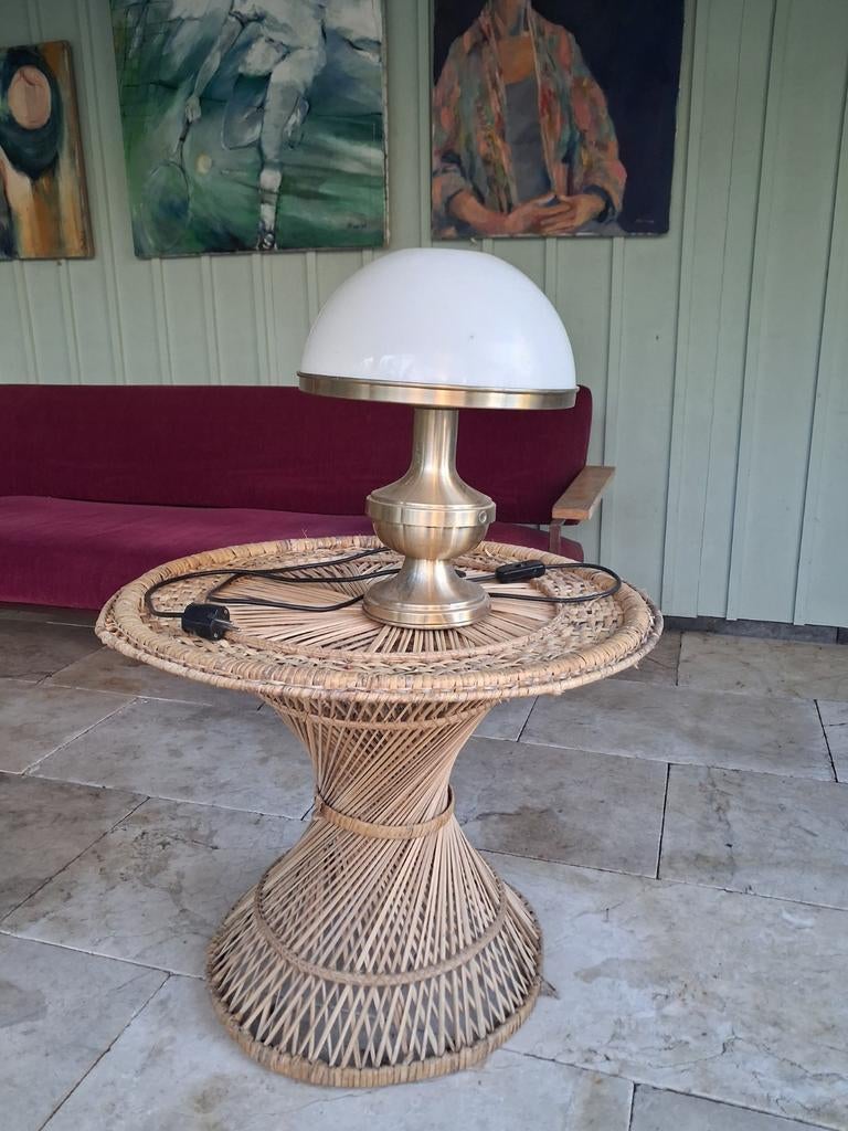 Opknapper Lamp DIJKSTRA midcentury design vintage retro, Ophalen of Verzenden, Gebruikt, Metaal, Minder dan 50 cm