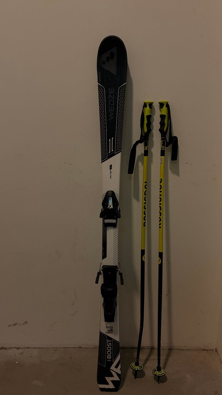 Wedze Ski's 140cm incl. Rossignol skistokken, Gebruikt, 100 tot 140 cm, Skiën, Ski's