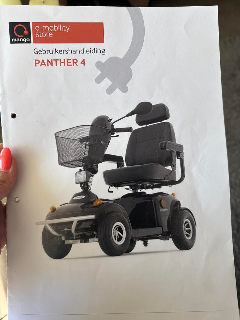 Mango panther 4 scootmobiel, Diversen, Ophalen, Gebruikt, Mango, 16 km/u of meer