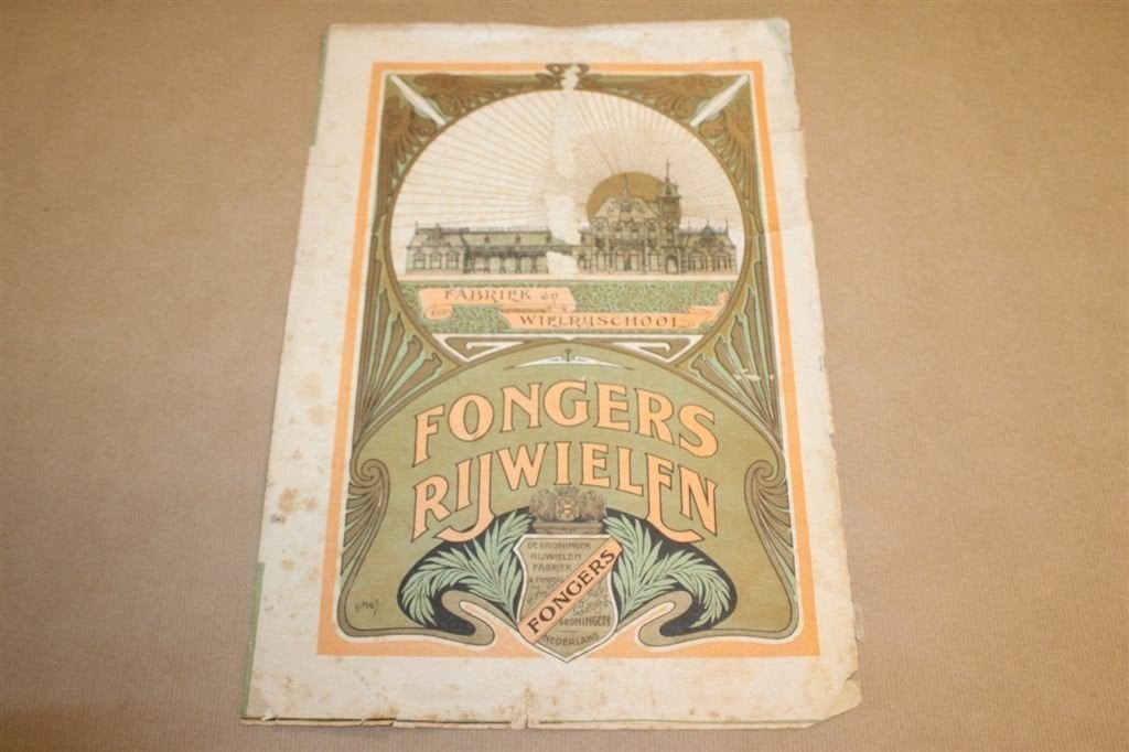 Affiche Fongers Rijwielen [Jugendstil] - Circa 1905 !!, Ophalen of Verzenden, Gebruikt, Overige typen