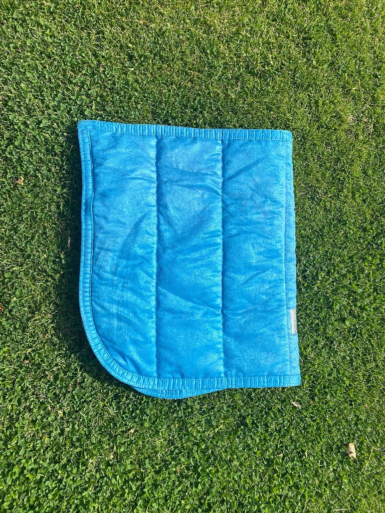Leuk blauw QHP dekje, Ophalen of Verzenden, Zo goed als nieuw, Veelzijdigheidsdekje, Blauw