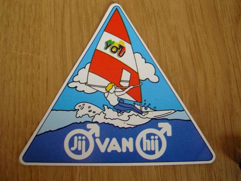 sticker JIJ van HIJ  YOU  surfen *, Ophalen, Zo goed als nieuw