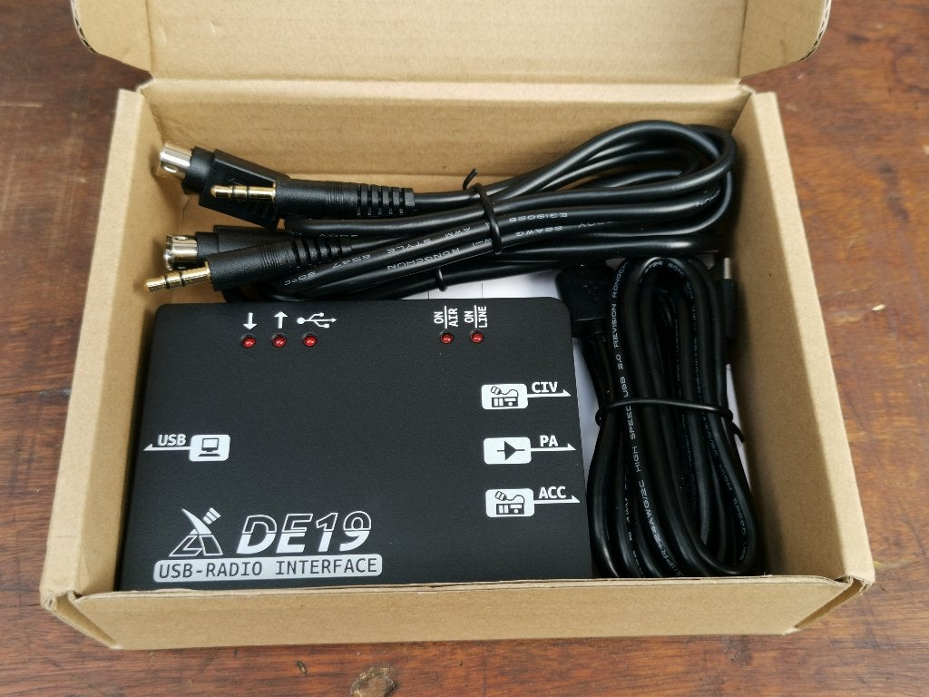 XIEGU DE-19 AUDO INTERFACE G90 - G106 - X5105, Telecommunicatie, Zenders en Ontvangers, Verzenden, Nieuw, Zender en Ontvanger