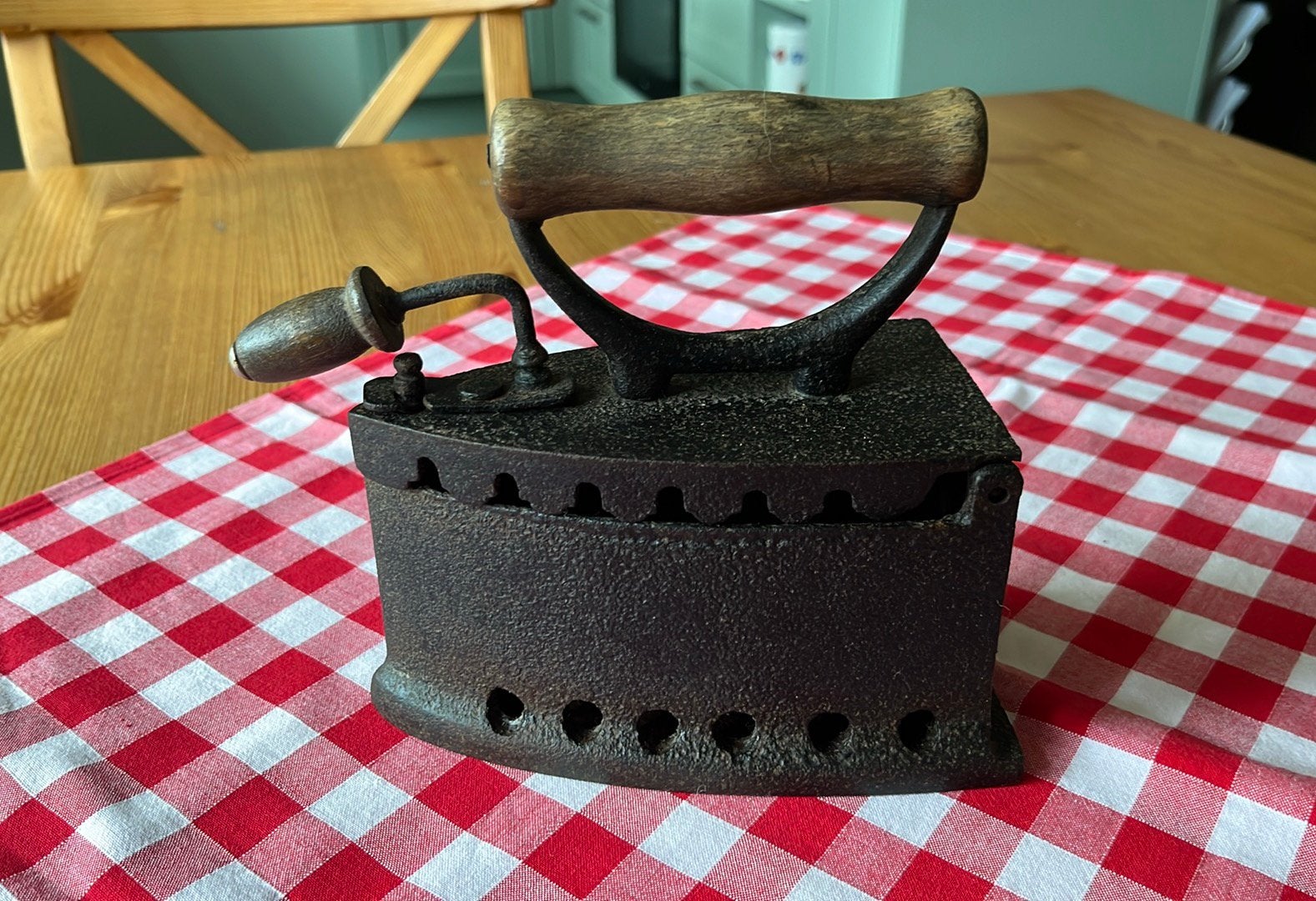 Oud ijzeren strijkijzer, Antiek en Kunst, Ophalen of Verzenden
