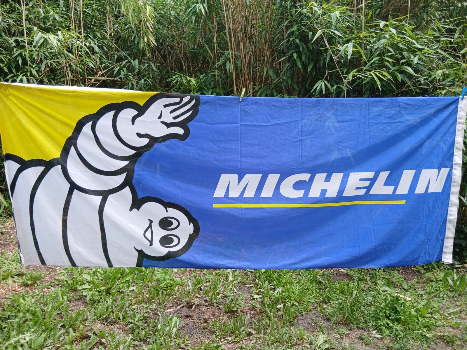 michelin vlag  110 cm x 300 cm, Diversen, Vlaggen en Wimpels, Ophalen of Verzenden