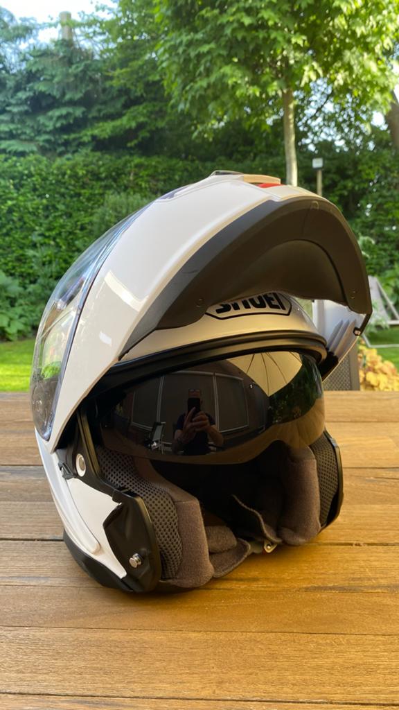 Shoei Neotec 3 Systeemhelm - Wit, Motoren, M, Systeemhelm, Heren, Ophalen of Verzenden