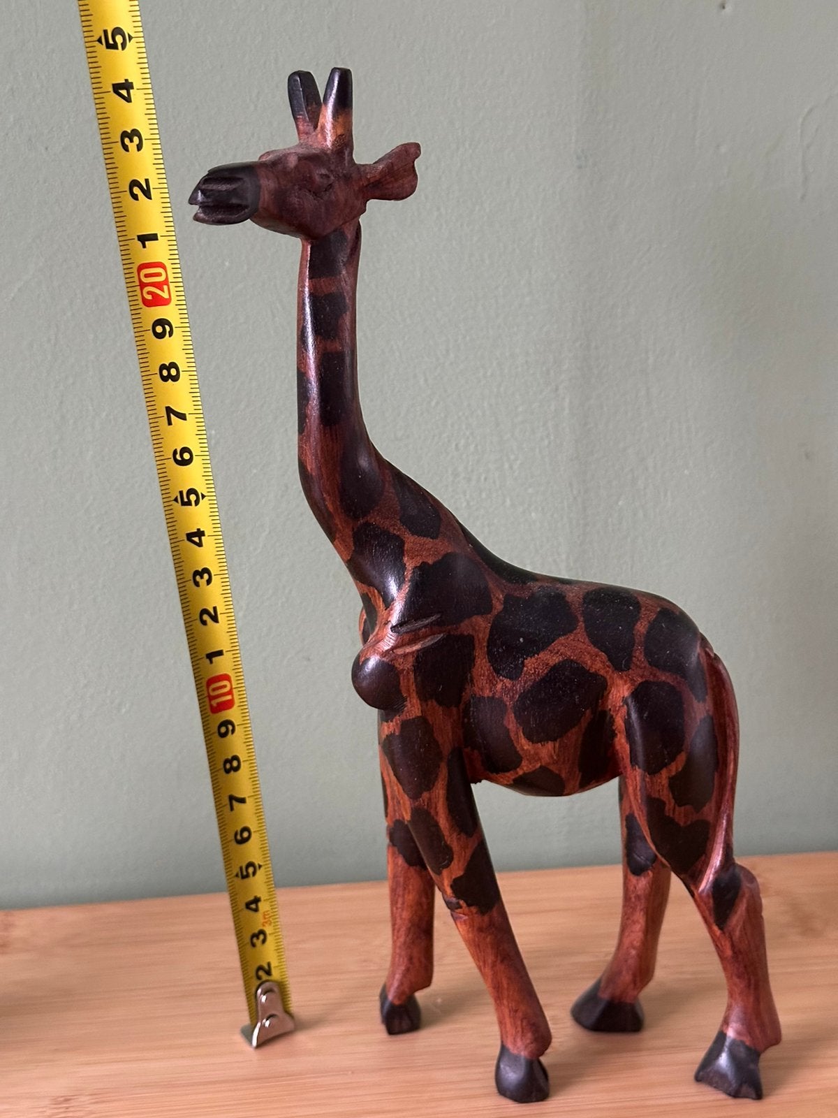 Handgesneden houten beeld giraffe, Ophalen of Verzenden
