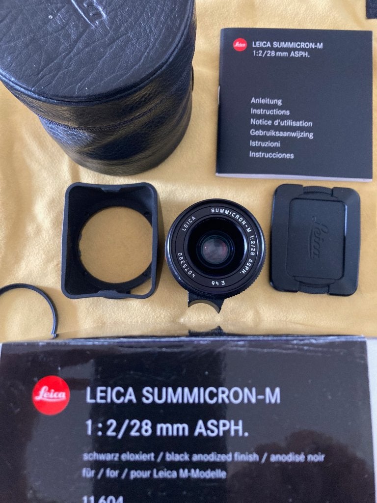 Leica Summicron 28mm 2.0 Asph, Zo goed als nieuw, Leica, Leica M-mount, 28 mm