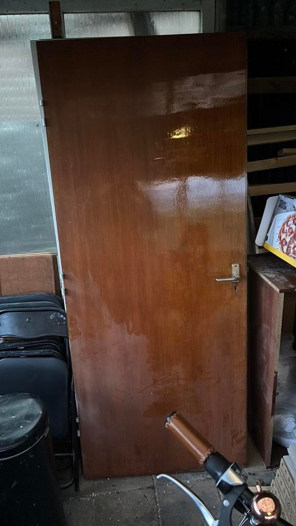 6 binnendeuren & 2 buitendeuren, Deurkozijn, Zo goed als nieuw, 150 tot 225 cm, Hout