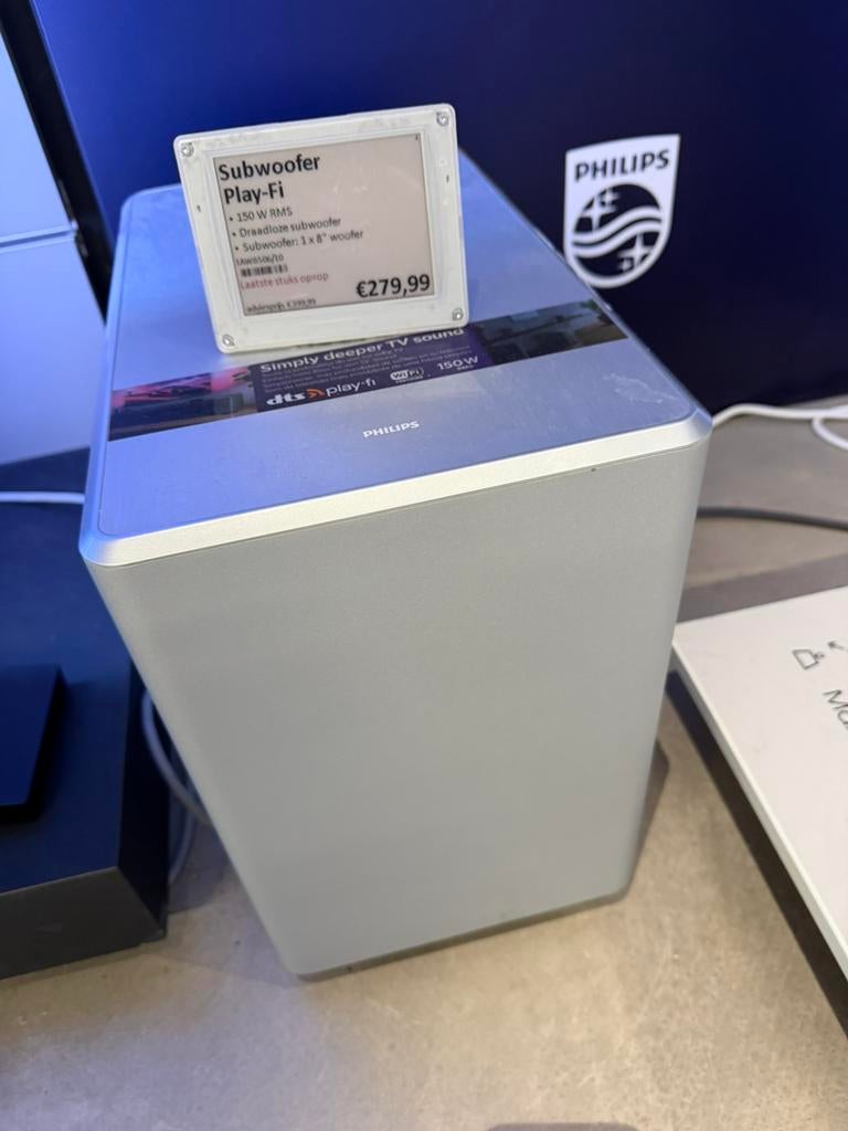draadloze diep bass voor je TV play-fi, Audio, Tv en Foto, Luidsprekers, Philips, Subwoofer, Ophalen of Verzenden, Zo goed als nieuw
