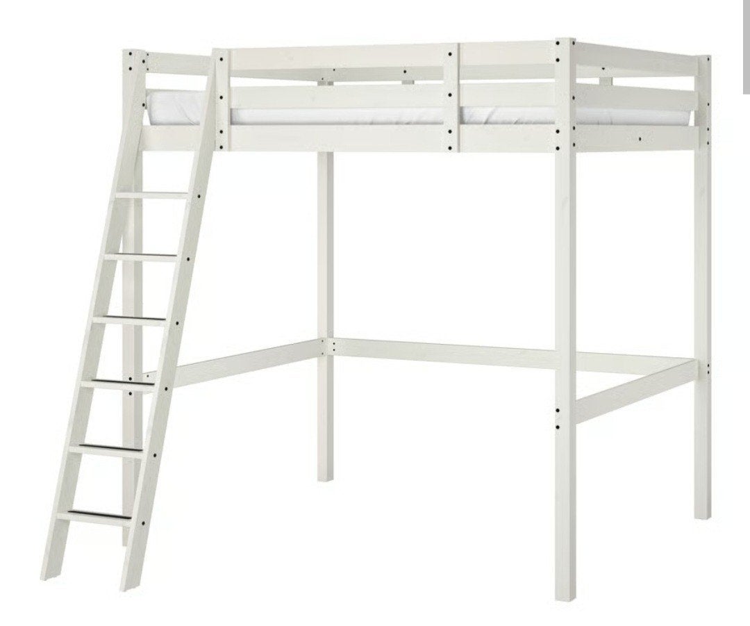 Ikea Hoogslaper Stora 140x200 cm (evt. met matras), Ophalen, Hoogslaper, Tweepersoons, 140 cm