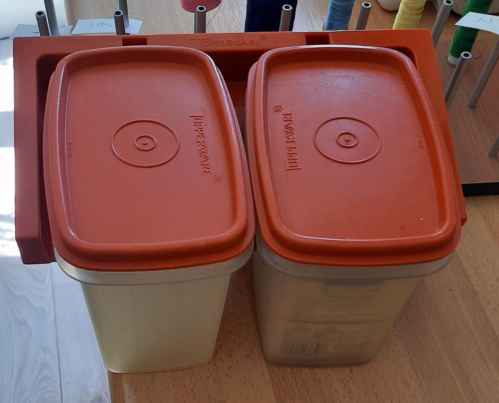 Vintage - tupperware, Huis en Inrichting, Keuken | Tupperware, Gebruikt, Overige typen, Oranje, Ophalen of Verzenden