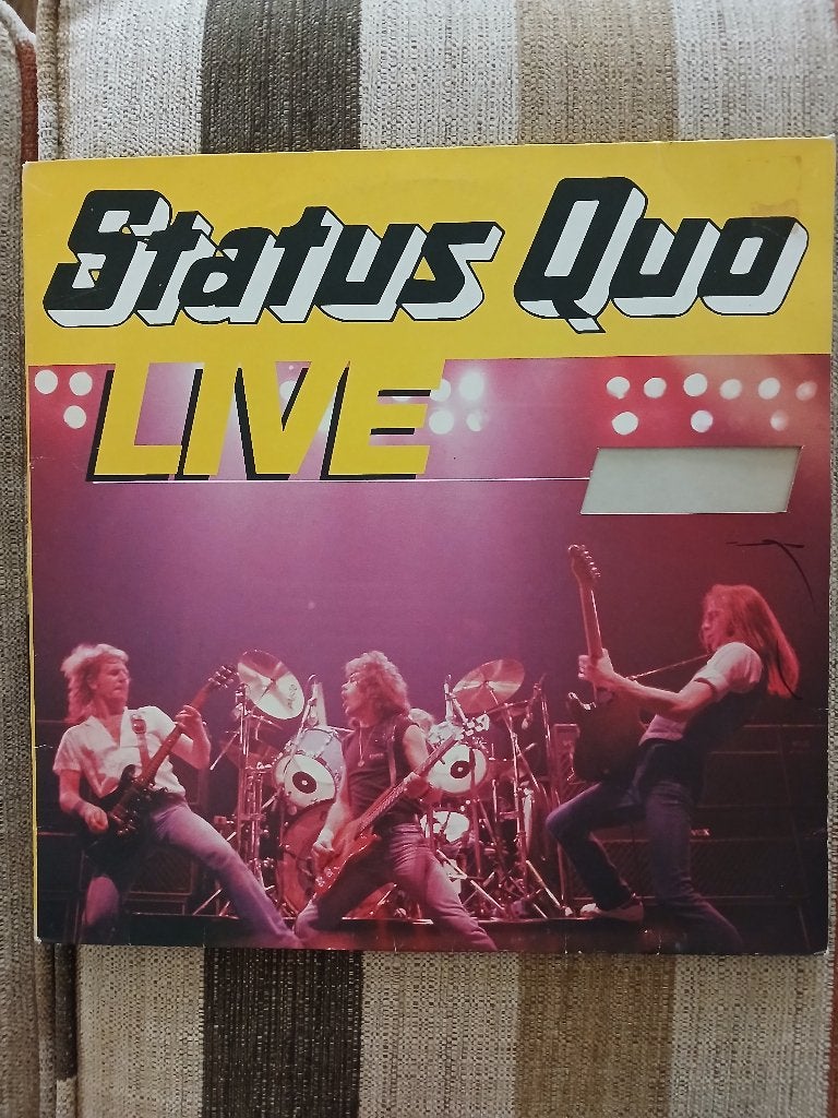 status quo-live at the N.E.C.  LP, Cd's en Dvd's, Vinyl | Rock, Gebruikt, Verzenden, Inclusief binnenhoes, 12 inch