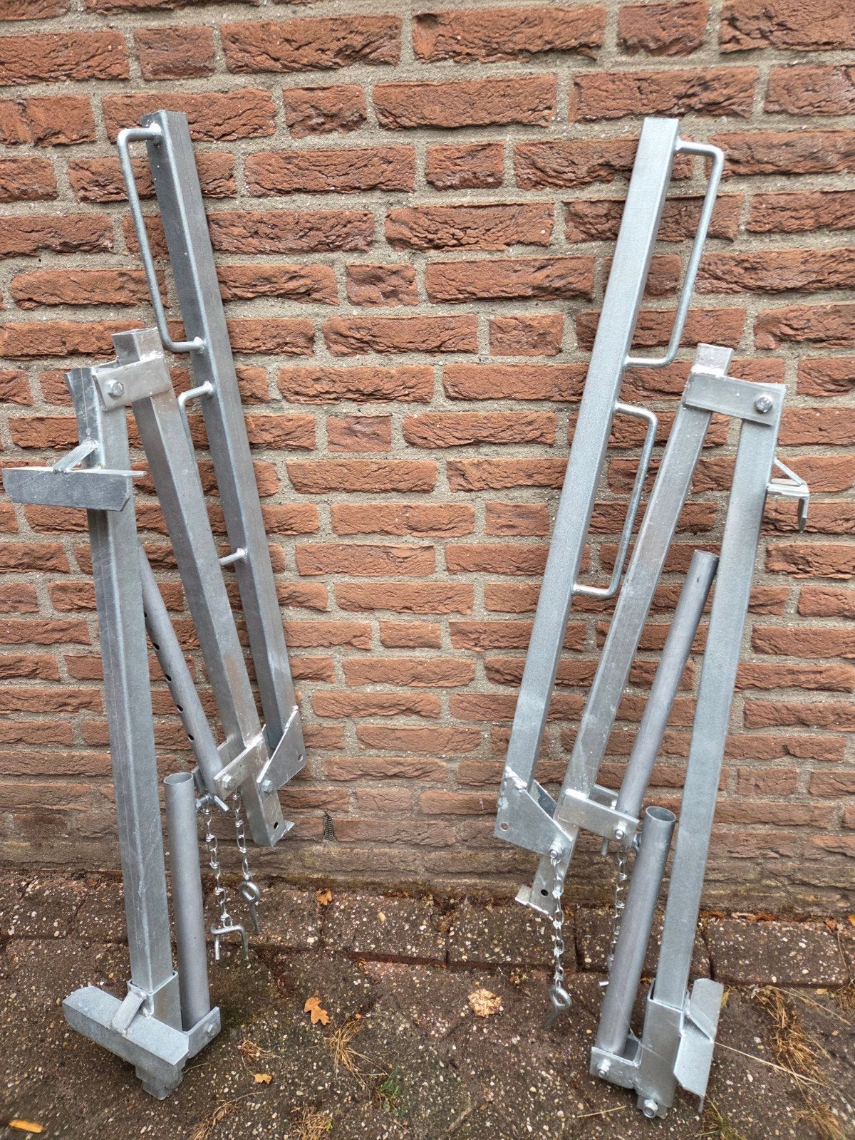 Dakstijgers / Dakschraag met leuning, Doe-het-zelf en Verbouw, Steigers, Ophalen, Gebruikt, Daksteiger, 2 tot 5 meter
