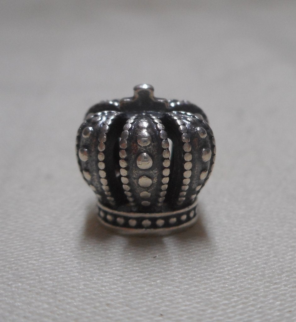 Zilveren Pandora Regal Crown Charm nr.167, Verzenden, Pandora, Zo goed als nieuw, 1 bedel