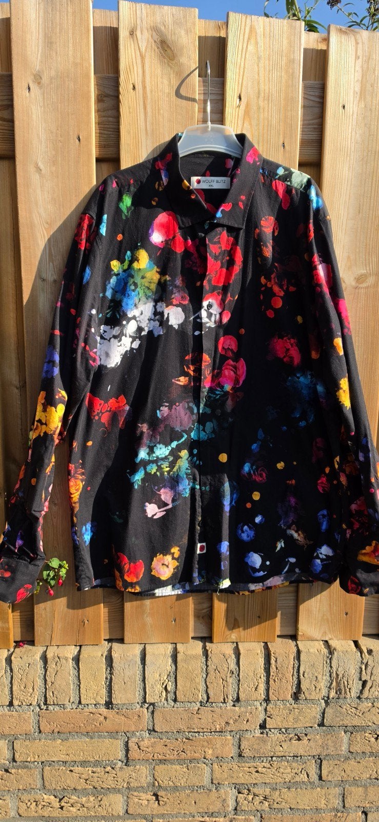Wolff Blitz Overhemd XXL (valt als XL) - Uniek Design, Meerkleurig, Ophalen of Verzenden, Halswijdte 43/44 (XL), Wolff Blitz