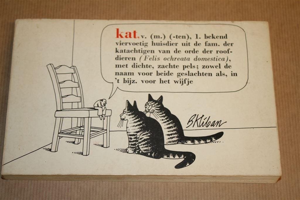 Kat - B. Kliban - Cartoons - 1977 !!, Ophalen of Verzenden, Gelezen, Katten