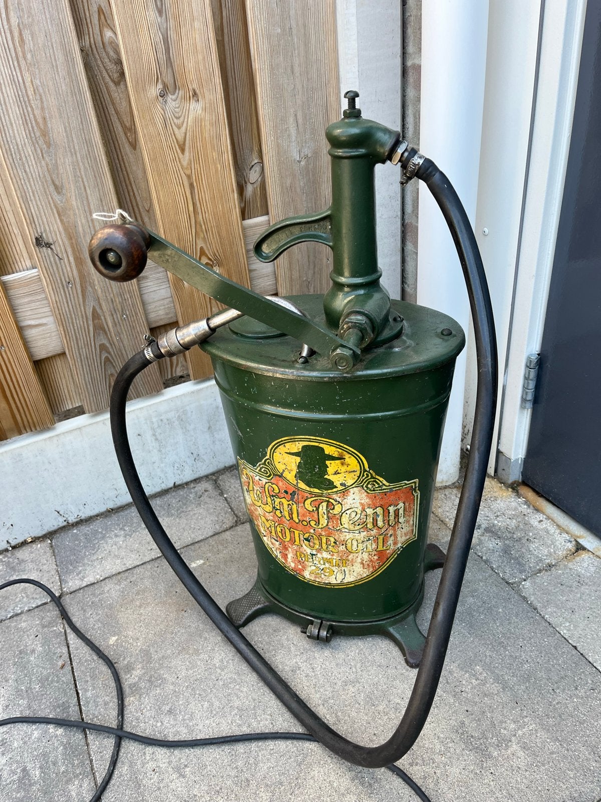 Vintage Penn Oliepomp - Authentiek Garage Decor, Verzamelen, Ophalen of Verzenden, Gebruikt