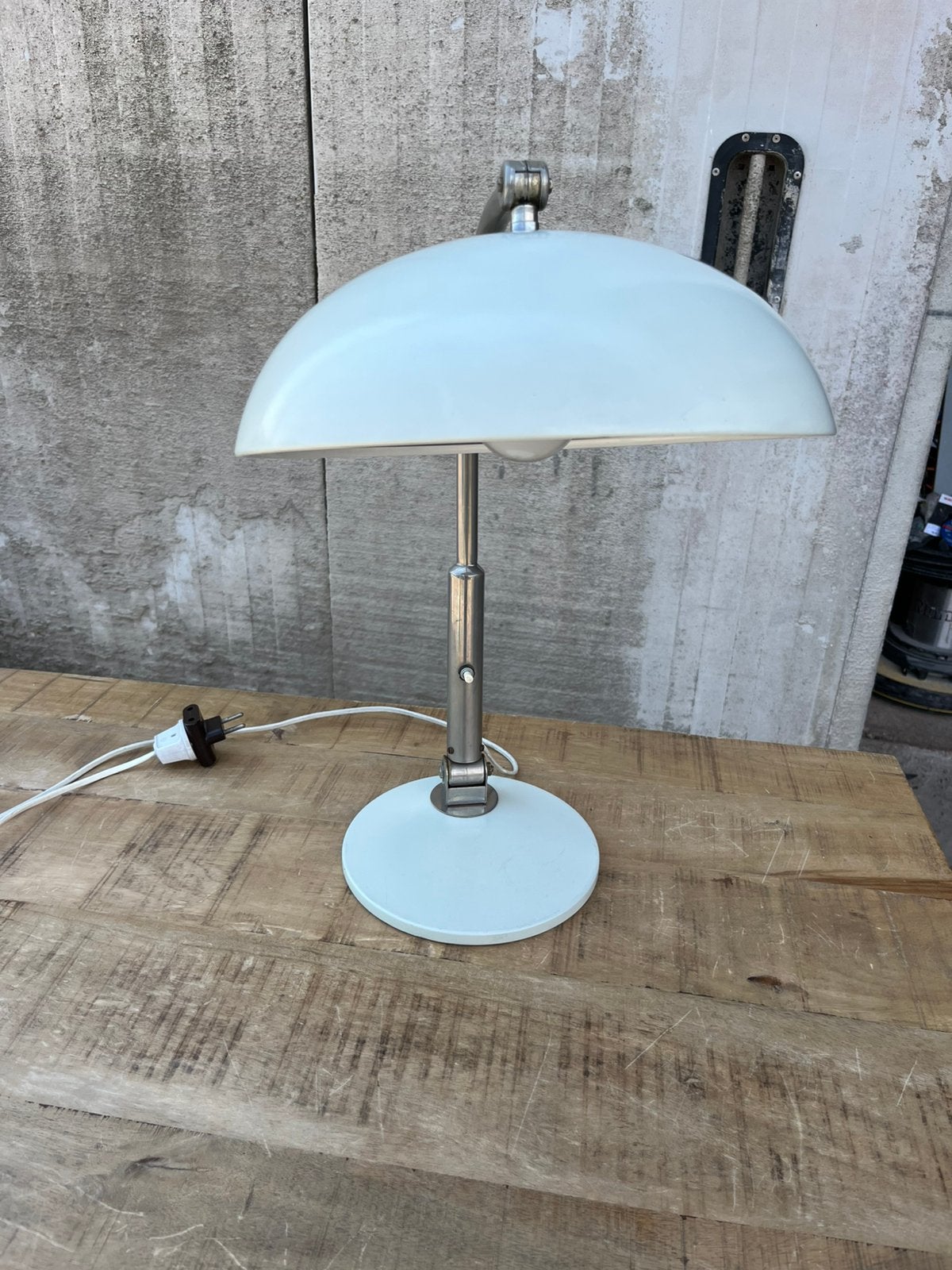Hala 144 burealamp wit, Bureaulamp, Vintage, Wit, Ophalen of Verzenden