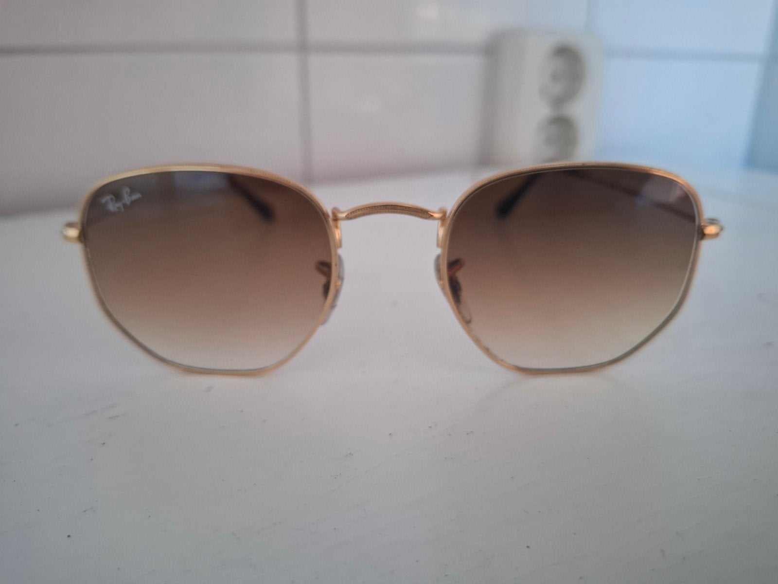 RAY BAN 51-21 HEXAGONAL!, Ophalen, Gebruikt, Zonnebril, Overige kleuren